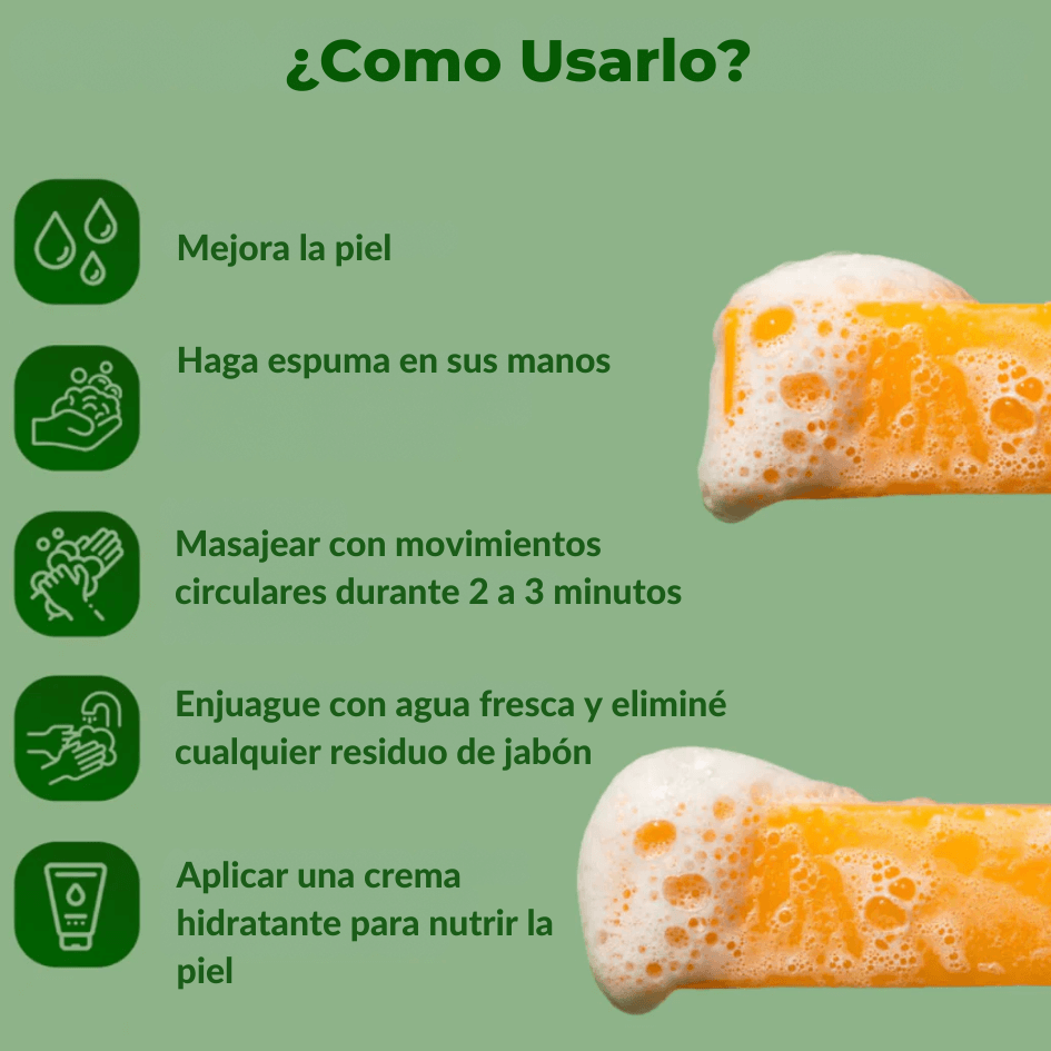 Jabón De Cúrcuma EvenGlow™ – Elimina manchas y revela una piel uniforme