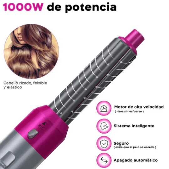Zap Styler el cepillo 5 en 1 para alisar, rizar, ondular y dar volumen con facilidad