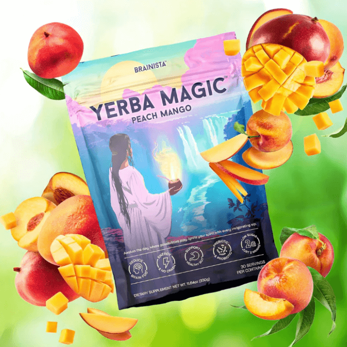 Yerba Magic | Té Instantáneo De Yerba Mate En Polvo Bajo en azúcar, repleto de prebióticos y probióticos