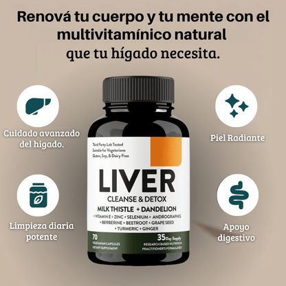 Liver Cleanse – Elimina toxinas, desinflama y recupera tu bienestar