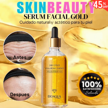 SkinBeauty Gold® - Serum 24K Gold, Para Una Piel Más Hidratada y Rejuvenecida Libre De Arrugas + Libro PDF Gratis