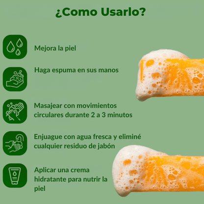 Jabón De Cúrcuma EvenGlow™ – Elimina manchas y revela una piel uniforme