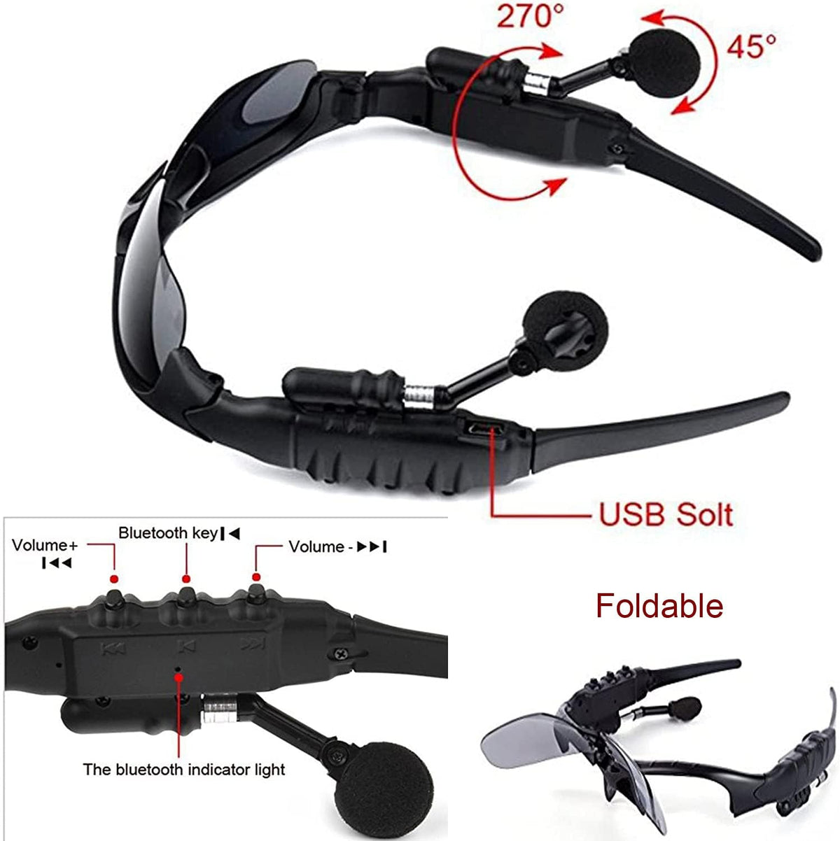 Solvibe-Gafas de sol con auriculares