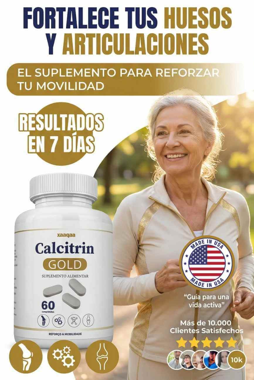 CALCITRIN GOLD - Cápsulas que desinflaman y fortalecen las articulaciones.