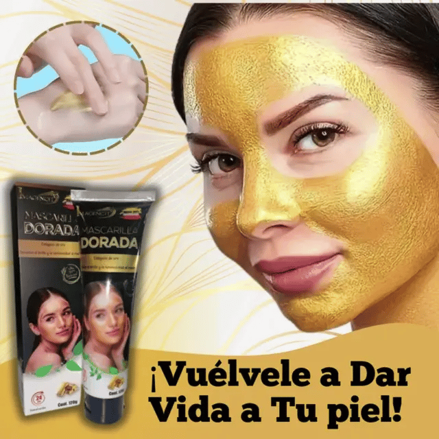 Golden Mask®- Mascarilla Dorada Para Una Piel Más Hidratada y Rejuvenecida Libre De Arrugas