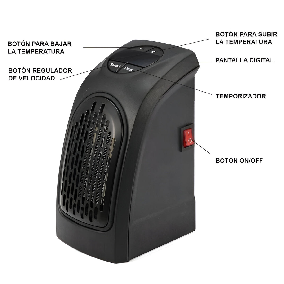 Calefactor Compacto ConfortMax™, tu hogar cálido y acogedor